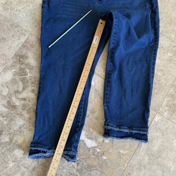 J. Jill Womens Size 16 Petite Authentic Fit Slim Ankle Denim Blue Jeans - Picture 6 of 10